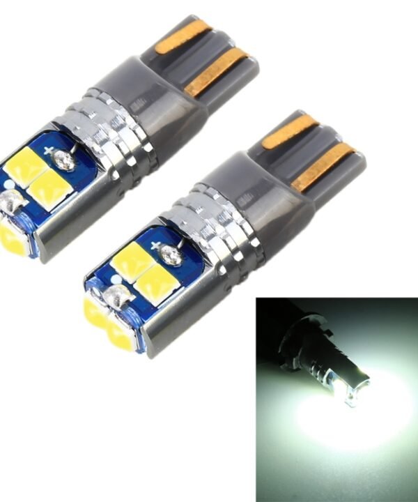2 PCS T10 / W5W / 168 DC12-24V / 1.8W / 6000K / 140LM Car Clearance Light 4LEDs SMD-3030 Lamp Beads with Decoding & Constant Current(White Light)