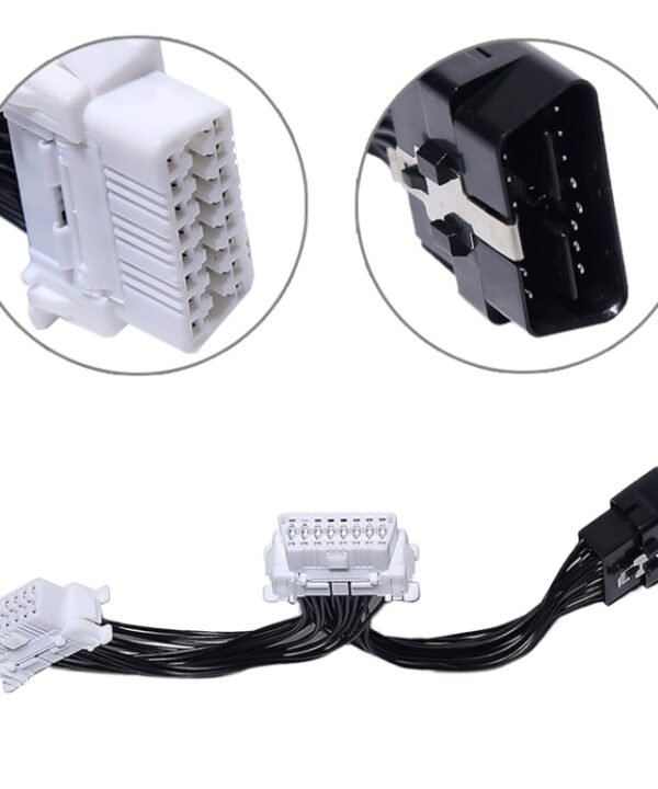 2 in 1 16PIN Car OBD Diagnostic Extended Cable OBD2 Cable