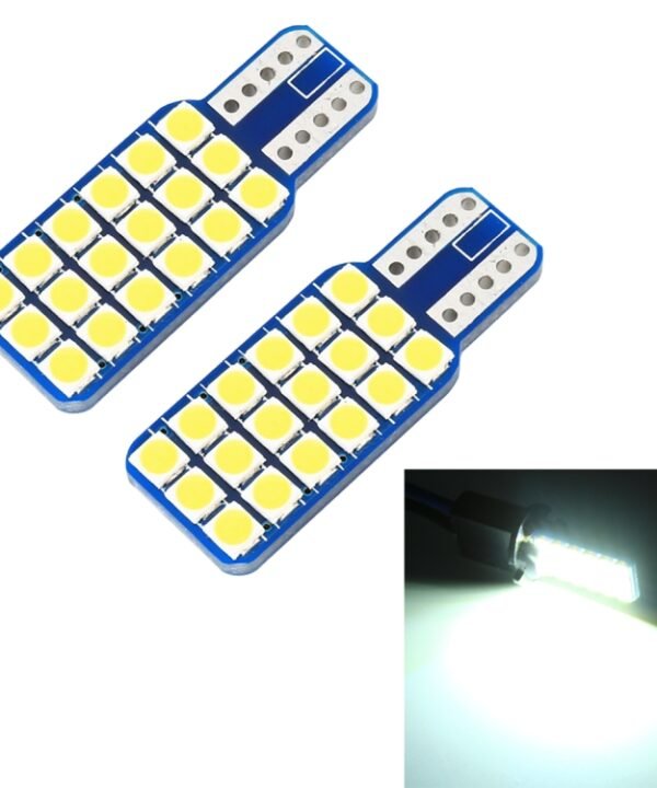 2 PCS T10 / W5W / 168 DC12V 1.8W 6000K 140LM 18LEDs SMD-3030 Car Reading Lamp Clearance Light, with Decoder