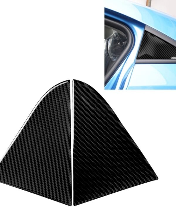 Car Carbon Fiber Rear Triangle Glass Decorative Sticker for Chevrolet Cruze 2009-2015, Left and Right Drive Universal