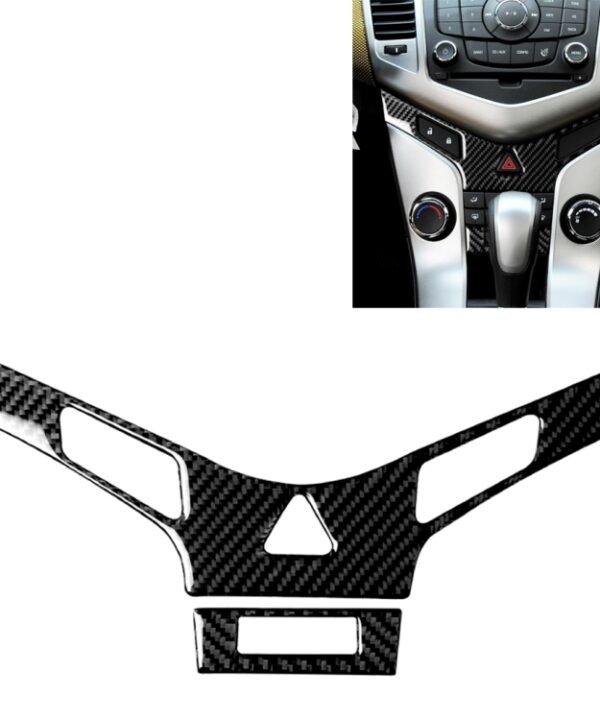 Car Carbon Fiber Air Conditioning Panel Decorative Sticker for Chevrolet Cruze 2009-2015, Left and Right Drive Universal
