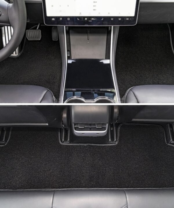 3 in 1 Car Velvet Foot Mat for Tesla Model 3 before 2021