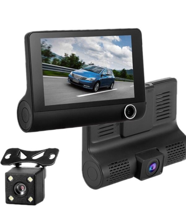 3 in 1 4 inch 170 Degree Wide Angle Night Vision HD 1080P Video Car DVR, Support Motion Detection / G-Sensor