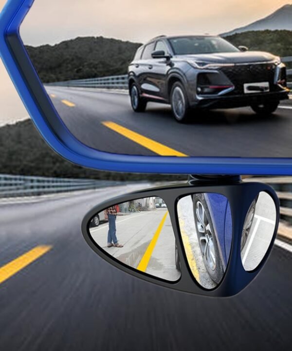 3R-151 3 in 1 Car Rearview Auxiliary Blind Spot Mirror Rear View 146 Front Wheel Mirror for Left Side