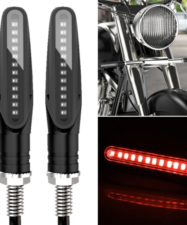 2 PCS D12V / 1W Motorcycle LED Waterproof Side Lights Turn Signal Light, Turn Light  (Blue Light), Turn Light (Red Light), Turn Light, Turn Light (Yellow Light)