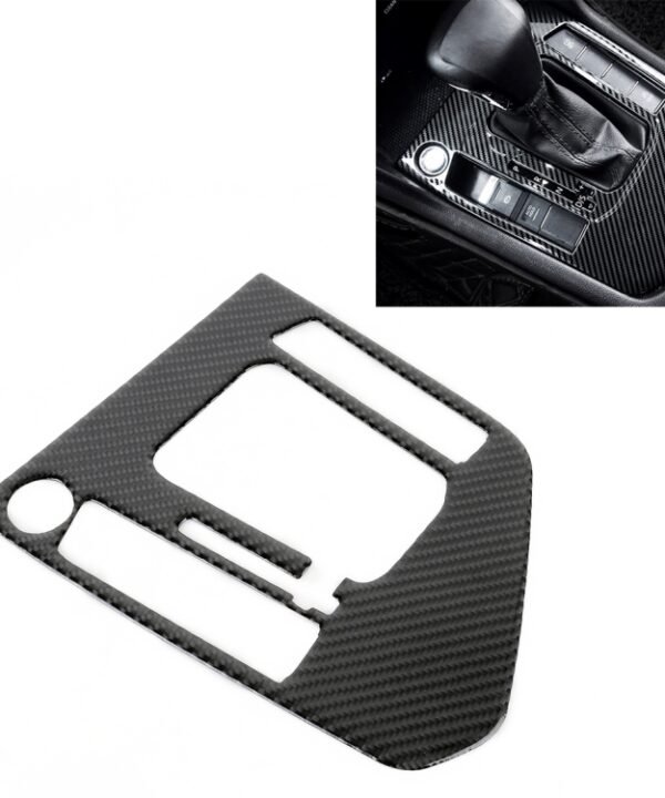 Car Carbon Fiber Gear Shift Panel Decorative Sticker for Volkswagen Tiguan L 2019-2021