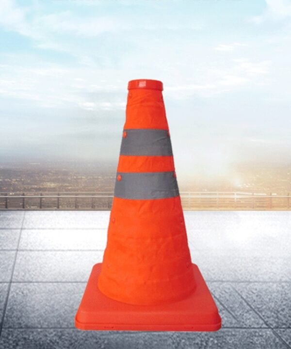 Lift Road Safety Road Cones with Warning Light Height: 30cm
