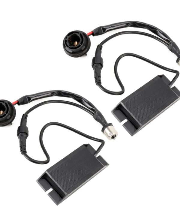 2 PCS 1156 / BAU15S DC12V 50W 6 Ohms Turn Signal / Reversing Light / Brake Light Split Dual Resistance Decoder
