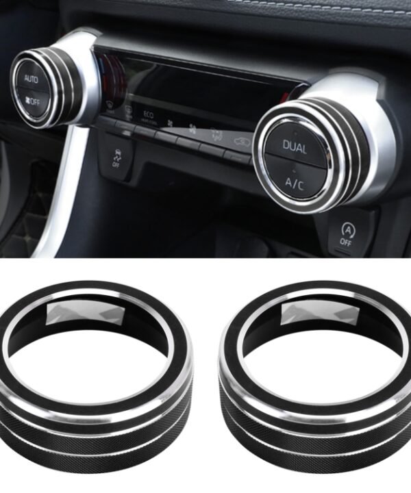 2 PCS Car Aluminum Alloy Air Conditioner Knob Case for Toyota RAV4 / Wildlander, For Toyota RAV4 / Wildlander (Black), For Toyota RAV4 / Wildlander (Blue), For Toyota RAV4 / Wildlander (Red)
