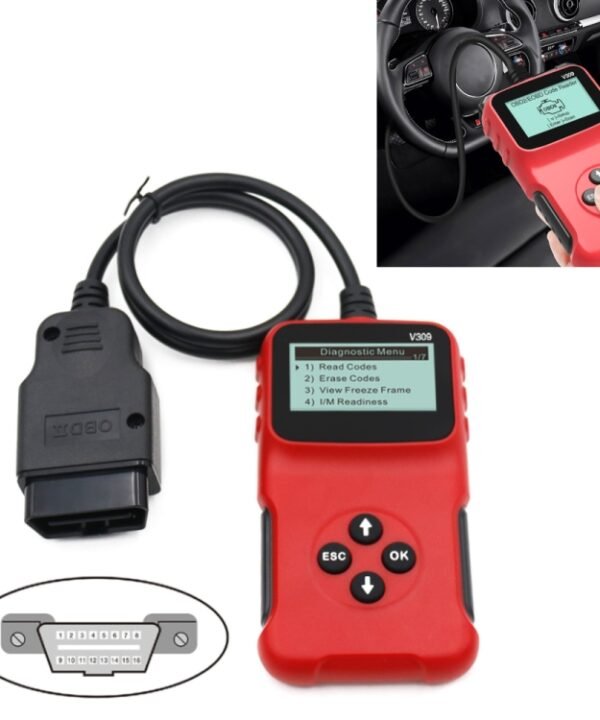 V309 Car Portable OBD2 Scanner Car Diagnostic Tool OBD 2 Automotive Scanner OBD Code Reader