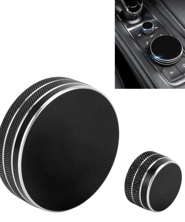2 PCS Car Metal Central Control Knob Case for Cadillac, For Cadillac (Black), For Cadillac (Blue), For Cadillac (Red)