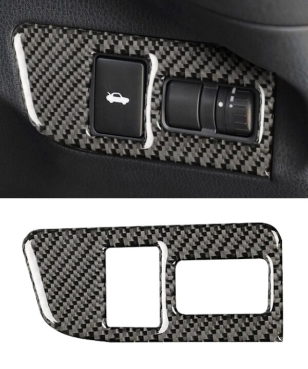 Car Carbon Fiber Trunk Switch Decorative Sticker for Subaru BRZ / Toyota 86 2013-2017, Right Drive, Trunk Switch, Right Drive