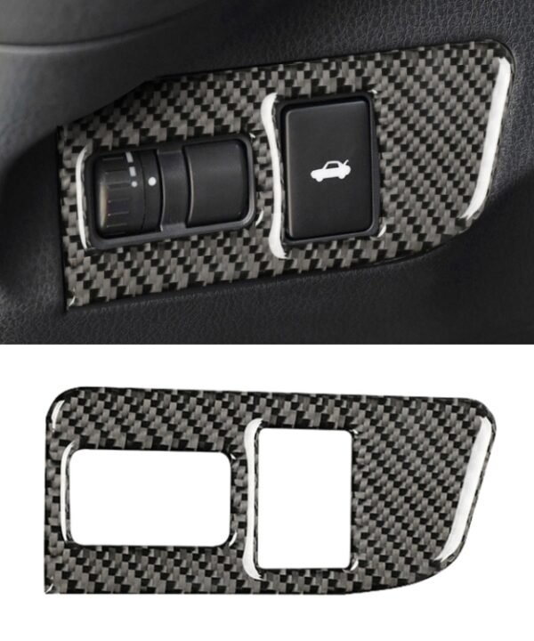 Car Carbon Fiber Trunk Switch Decorative Sticker for Subaru BRZ / Toyota 86 2013-2017, Left Drive, Trunk Switch, Left Drive