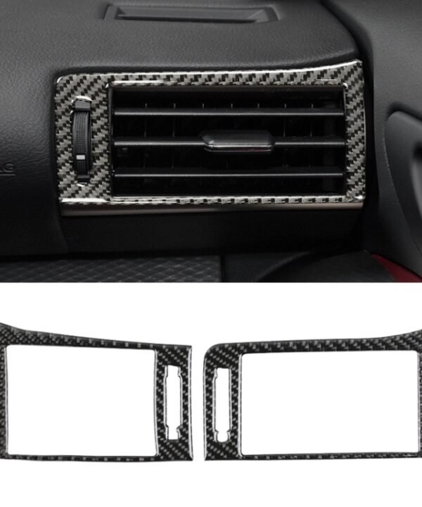 Car Carbon Fiber Left and Rght Air Outlet Decorative Sticker for Lexus IS250 2013-, Left Drive