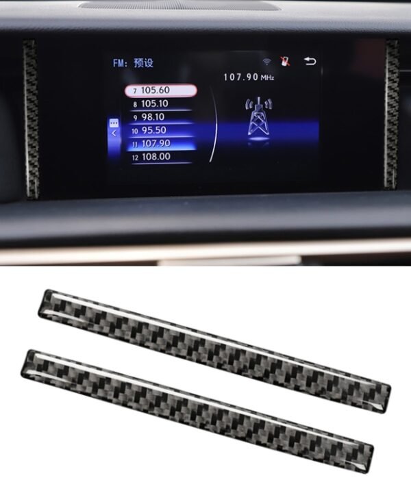 Car Carbon Fiber Navigation Decorative Sticker for Lexus IS250 2013-, Left Drive