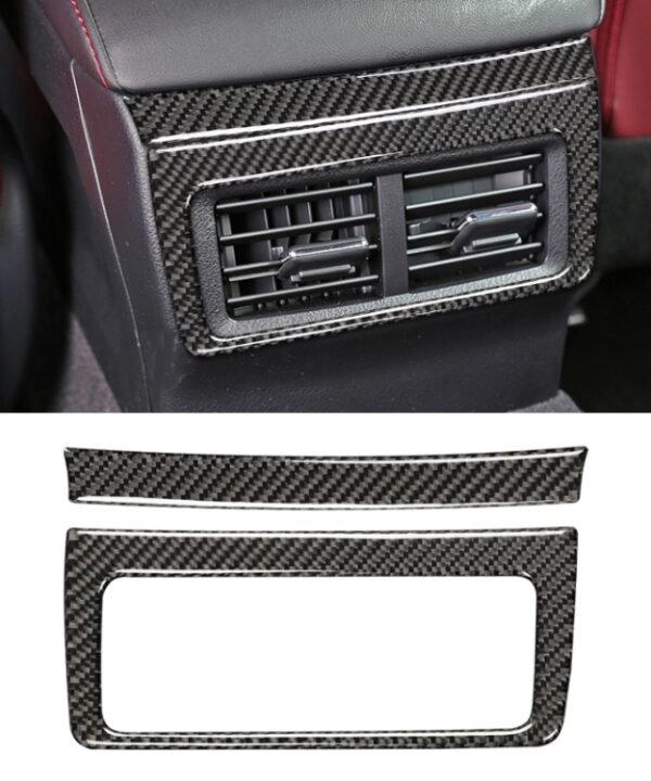 Car Carbon Fiber Rear Air Outlet Decorative Sticker for Lexus IS250 2013-, Left Drive