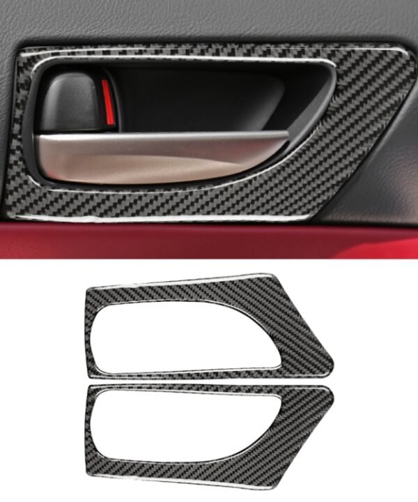 Car Carbon Fiber Front Door Handle Decorative Sticker for Lexus IS250 2013-, Left Drive B Style
