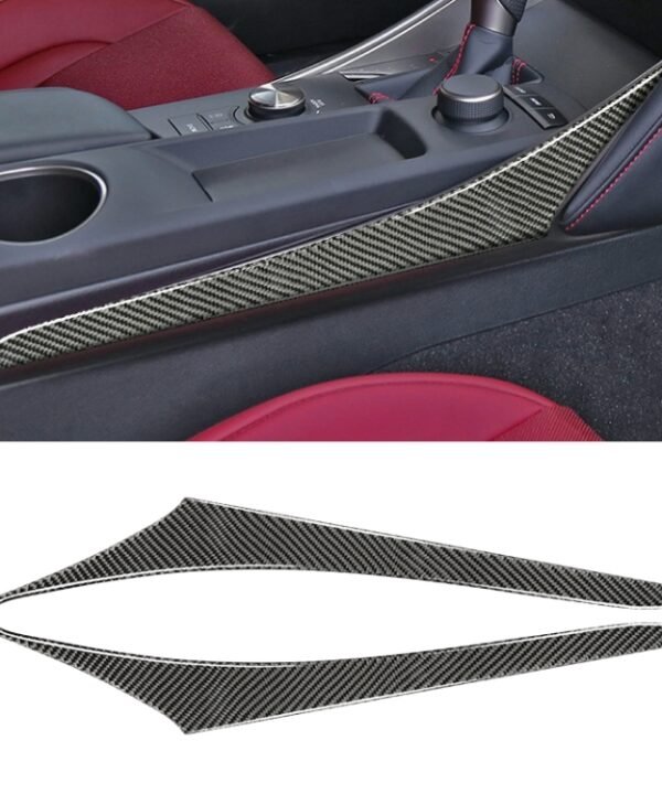 Car Carbon Fiber Gear Position Side Decorative Strip for Lexus IS250 2013-, Left Drive