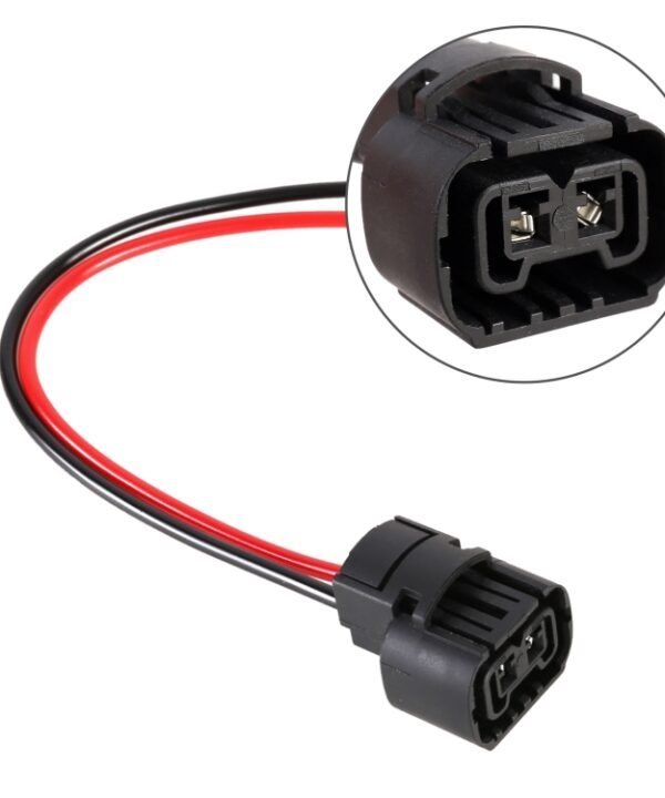 2 PCS H16 Bulb Holder Base Female Socket with Cable