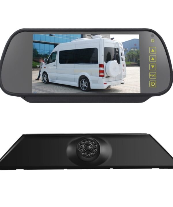 PZ474 Car Waterproof 170 Degree Brake Light View Camera + 7 inch Rearview Monitor for Iveco Daily 4 Gen