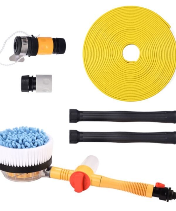 Car Cleaning Tools Chenille Automatic Rotating Car Wash Brush, Style: Water Brush + 5m Water Pipe