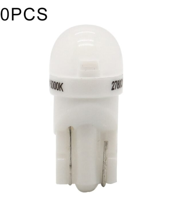 20 PCS T10 DC12V / 0.25W / 6500K / 20LM Car Round Head Plug-in Bubble Reading Light with 1LEDs SMD-3030 Lamps