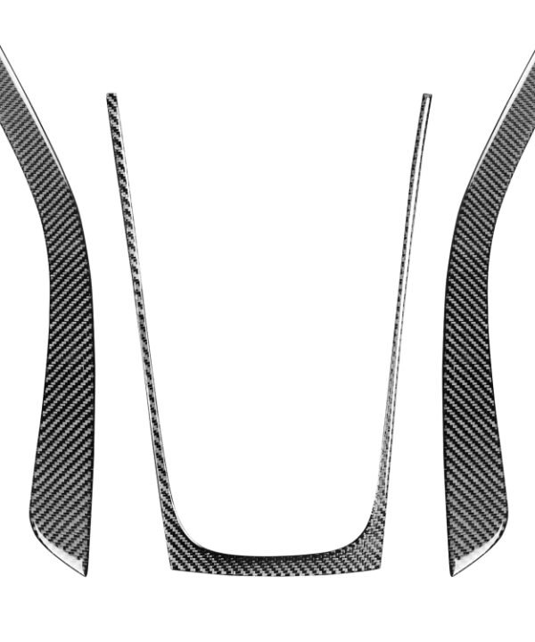 3 in 1 Car Carbon Fiber Gears Panel Decorative Sticker for Audi A5 Hard Top 2008-, Left and Right Drive Universal