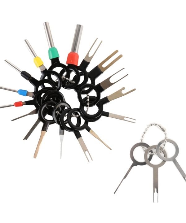 21 in 1 Car Plug Circuit Board Wire Harness Terminal Extraction Pick Connector Crimp Pin Back Needle Remove Tool