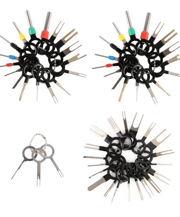59 in 1 Car Plug Circuit Board Wire Harness Terminal Extraction Pick Connector Crimp Pin Back Needle Remove Tool