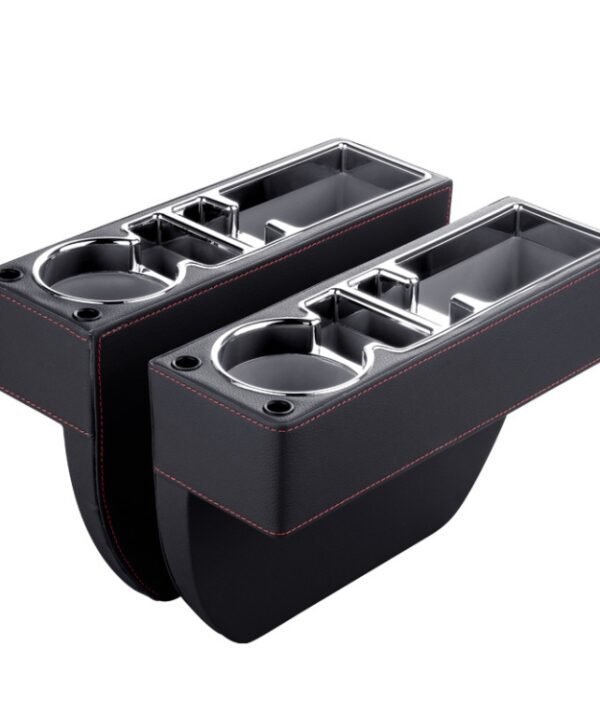 Car Multi-functional Console PU Leather Box Cup Holder Seat Gap Side Storage Box, Storage Box (Black), Storage Box (Beige), Storage Box (Brown)