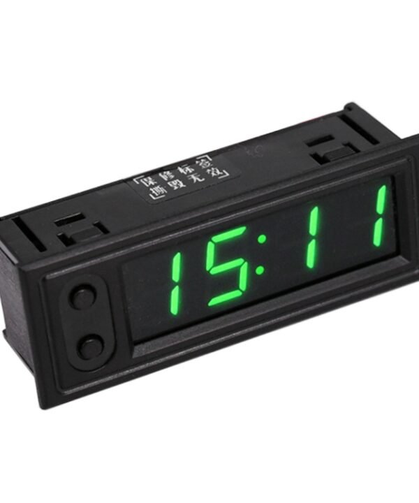 3 in 1 Car High-precision Electronic LED Luminous Clock + Thermometer + Voltmeter, 3 in 1 Green, 3 in 1 Blue, 3 in 1 Red