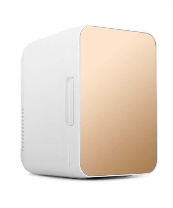 8L 37-48W Tempered Glass Panel Car / Home Mini Refrigerator US Plug, 8L US Plug(Gold), 8L US Plug(Silver)