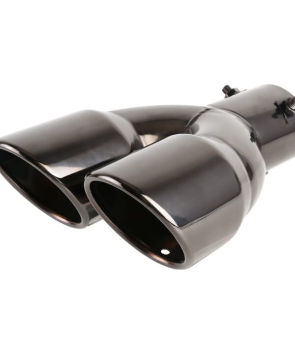 Universal Car Styling Stainless Steel Straight Exhaust Tail Muffler Tip Pipe, Inside Diameter: 6cm, Straight Inside Diameter: 6cm (Grey), Straight Inside Diameter: 6cm (Blue), Straight Inside Diameter: 6cm(Silver)