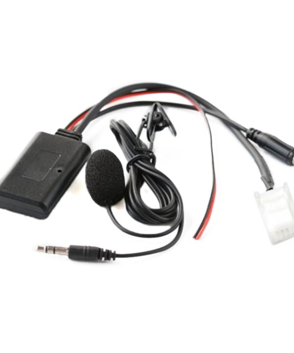 Car Wireless Audio Adapter Cable Bluetooth Music AUX  Receiver + MIC Phone Function for Mazda 5 8 CX9 CX7