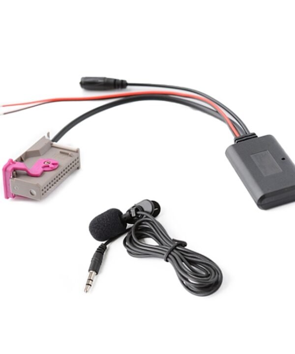 Car RNS-E 32PIN Bluetooth Music + MIC Call AUX Audio Cable for Audi A3 A4 A6 A8 TT R8
