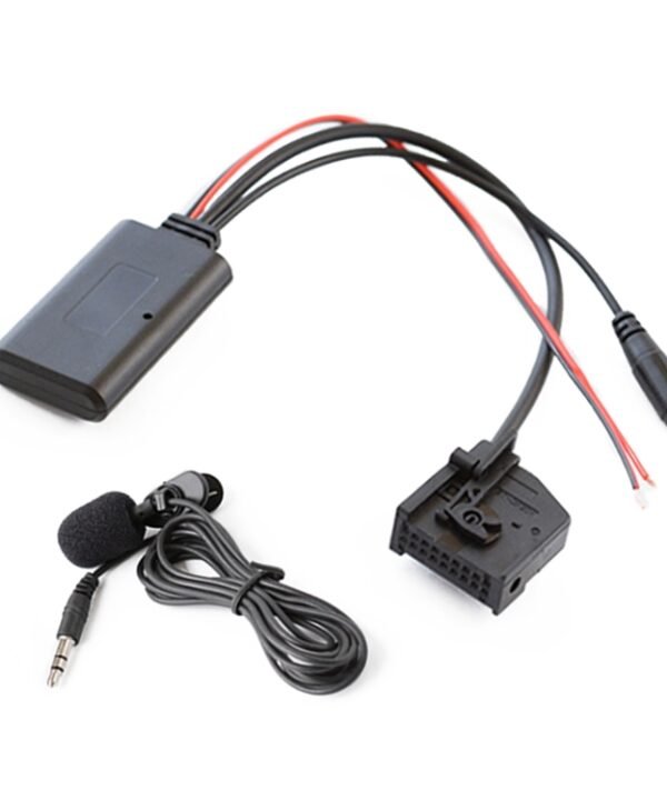 Car MFD2 RNS2 18PIN Bluetooth Music AUX Audio Cable + MIC for Audi / Volkswagen / Skoda