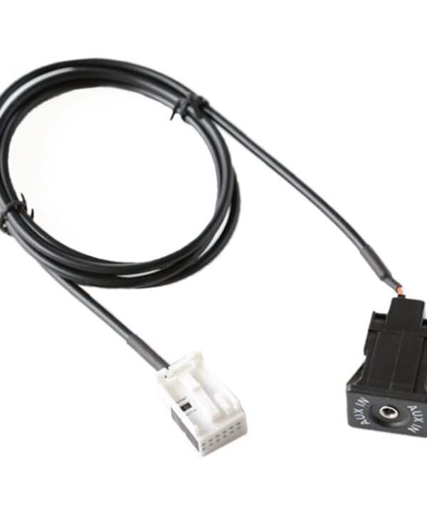 Car Handheld Box AUX Interface Connector + Cable Wire Harness for Volkswagen Bora / Audi