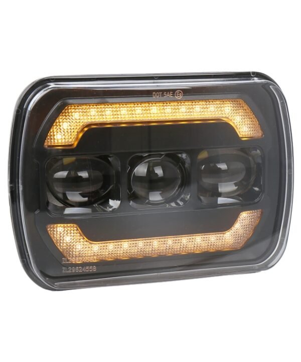 2073S 1 Pair 7 inch Car Square Headlight Work Light
