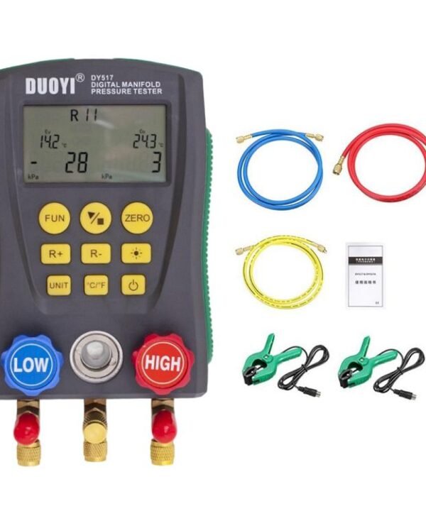 DUOYI DY517A Car Air Conditioning Diagnostic Instrument Temperature Monitor Fluoride Meter