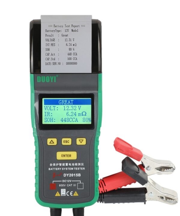 DUOYI DY2015B Car 12V Battery Tester
