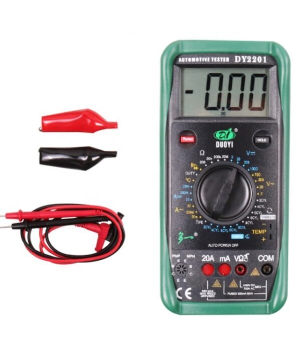 DUOYI DY2201 Car High-precision Digital Automobile Multi-function Maintenance Automatic Universal Meter