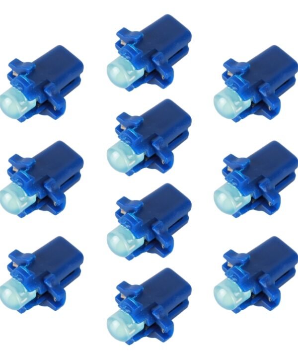 10 PCS B8.3 0.2W DC12V Wedge Instrument Panel COB LED Light Dashboard Gauge Cluster Indicator Lamp Bulb, B8.3 (Blue Light), B8.3 (Green Light), B8.3 (Red Light), B8.3 (White Light), B8.3 (Yellow Light)