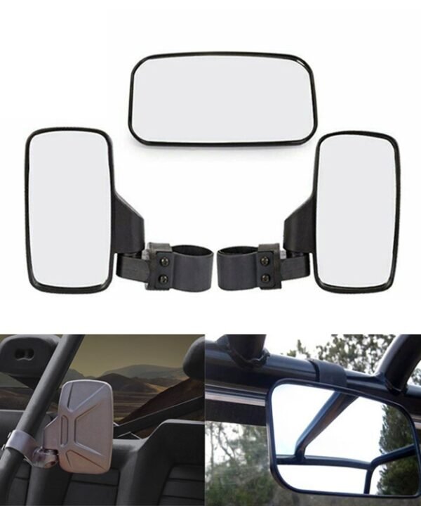 Universal For All-terrain Vehicles Central Rearview Mirror Side Mirror Combination Set For UTV / ATV