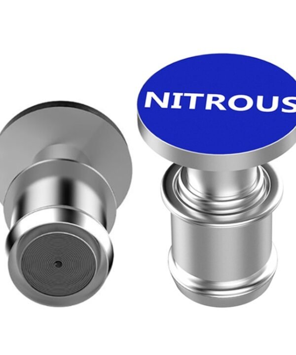 2 PCS 12V Car / Motorcycle NITROUS Letter Metal Cigarette Lighter Cigarette Butt