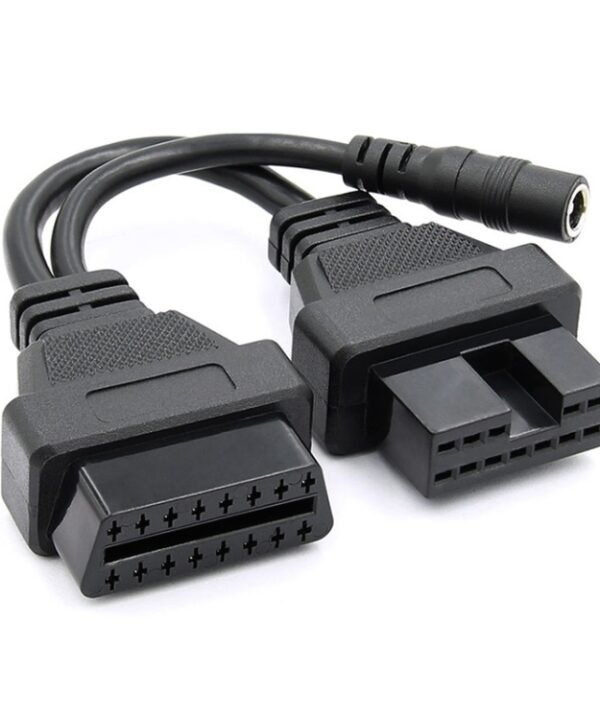 12Pin to 16Pin Car OBD2 Conversion Cable OBDII Diagnostic Adapter Cable for Mitsubishi