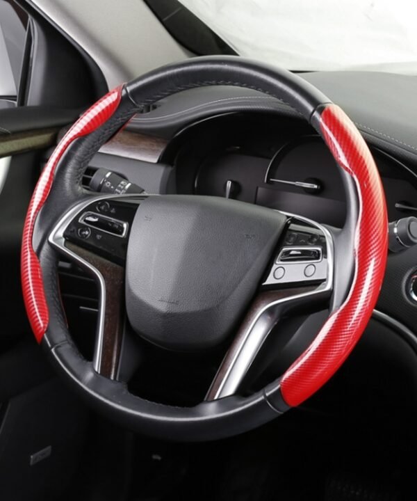 Car Universal Carbon Fiber Steering Wheel Cover