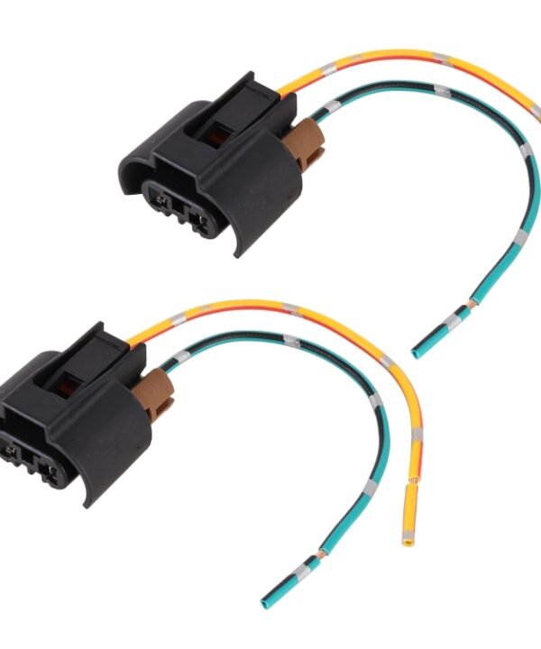 1 Pair 9005 Bulb Holder Base Female Socket with Cable for Toyota