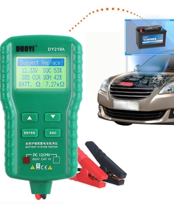 DUOYI DY219A Car 12V / 24V Digital Battery Analyzer Fault Diagnostic Device