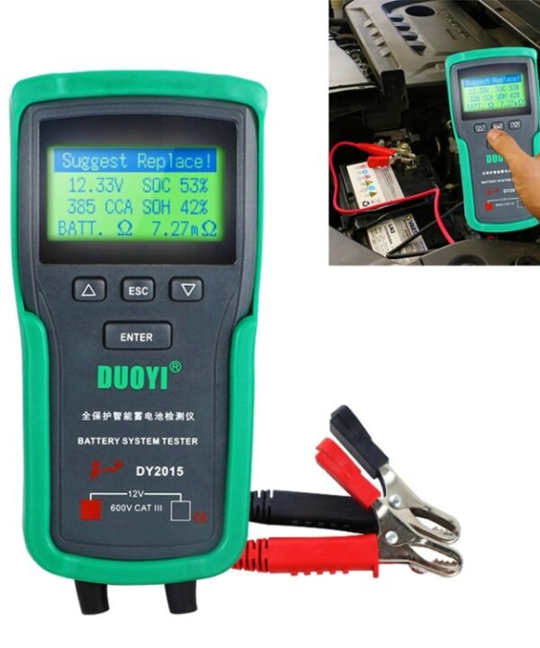 DUOYI DY2015 Car 12V Battery Tester Digital Diagnostic Tools
