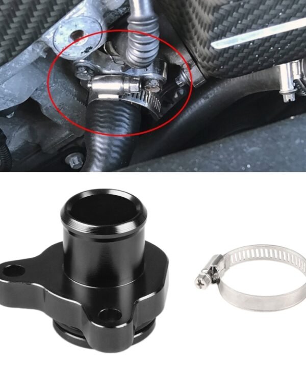 Car Water Hose Joint Pipe Adaptor with Clamps 11537541992 for BMW 335i, Black, Blue, Red